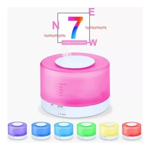 Humidificador Difusor De Aroma 7 Led Vibración Ultrasonica-2