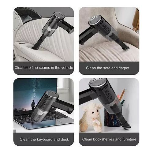 Aspirador De Coche Portátil Recargable Inalámbrico Potente-4