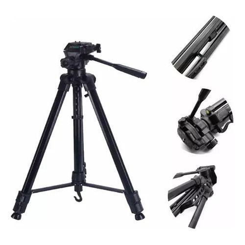 Trípode De Aluminio Plegable Profesional Con Bolso Sl-3600-1
