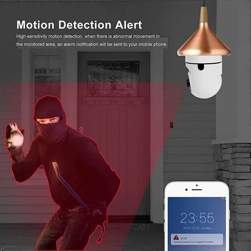 Camara Ampolleta Wifi Camara Seguridad Celular Exterior 360-1