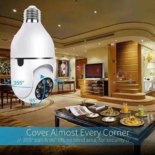Camara Ampolleta Wifi Camara Seguridad Celular Exterior 360-2