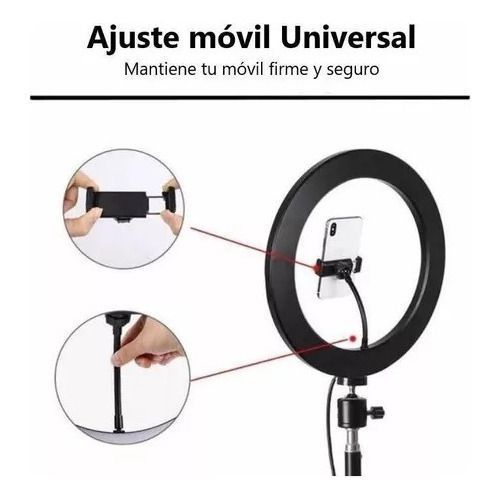 Aro De Luz 26cm Con Tripode 2mtr Selfie Ring Light Pedestal-2