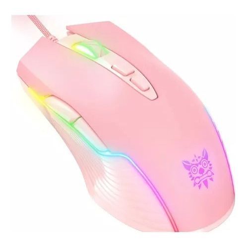 Kit Gamer Rosado Onikuma Teclado G25 Led + Mouse Rgb Cw905-1