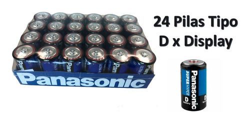 Pila Panasonic Carbon Zinc Azul D Charola C/24 1.5v Um-1uhs-4