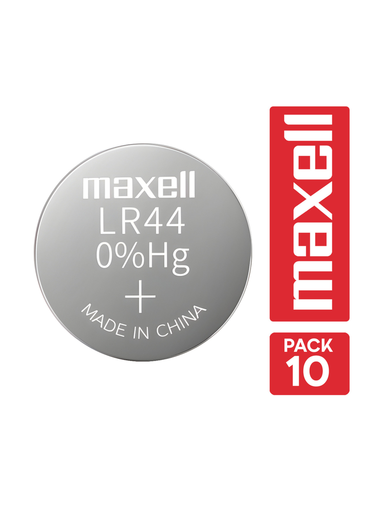 Pack 10 Pilas Maxell Lr44 Ag13 A76 1.5v-1