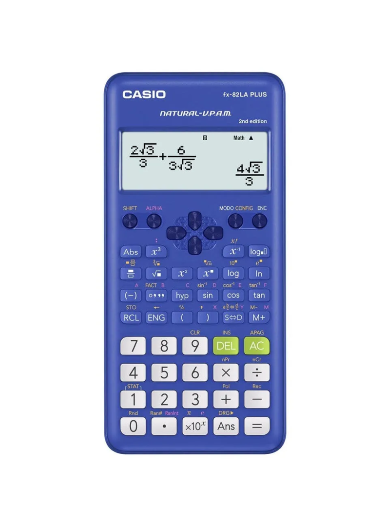 Calculadora Casio Científica Azul Fx-82laplus-buscmh Color Azul-0