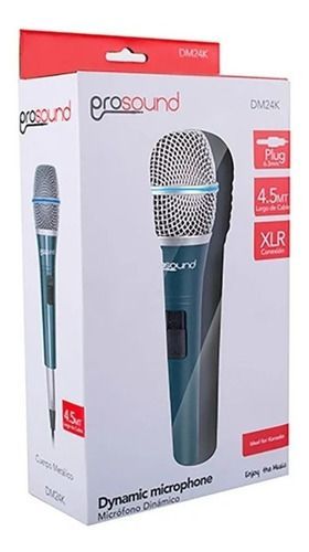 Microfono Vocal Dinamico Con Cable Prosound Dm24k-0