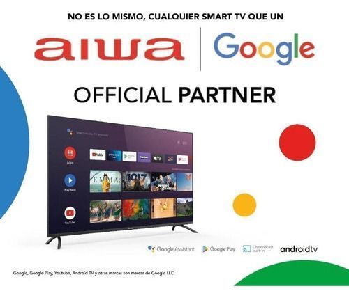 Smart Tv Android 4k Uhd Aiwa Bluetooth Google Assistant 50-3