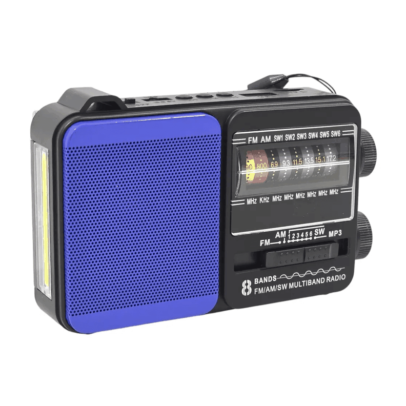 RADIO PORTATIL SOLAR TECNOLAB RADIOSAFE45 TL653BL AZUL