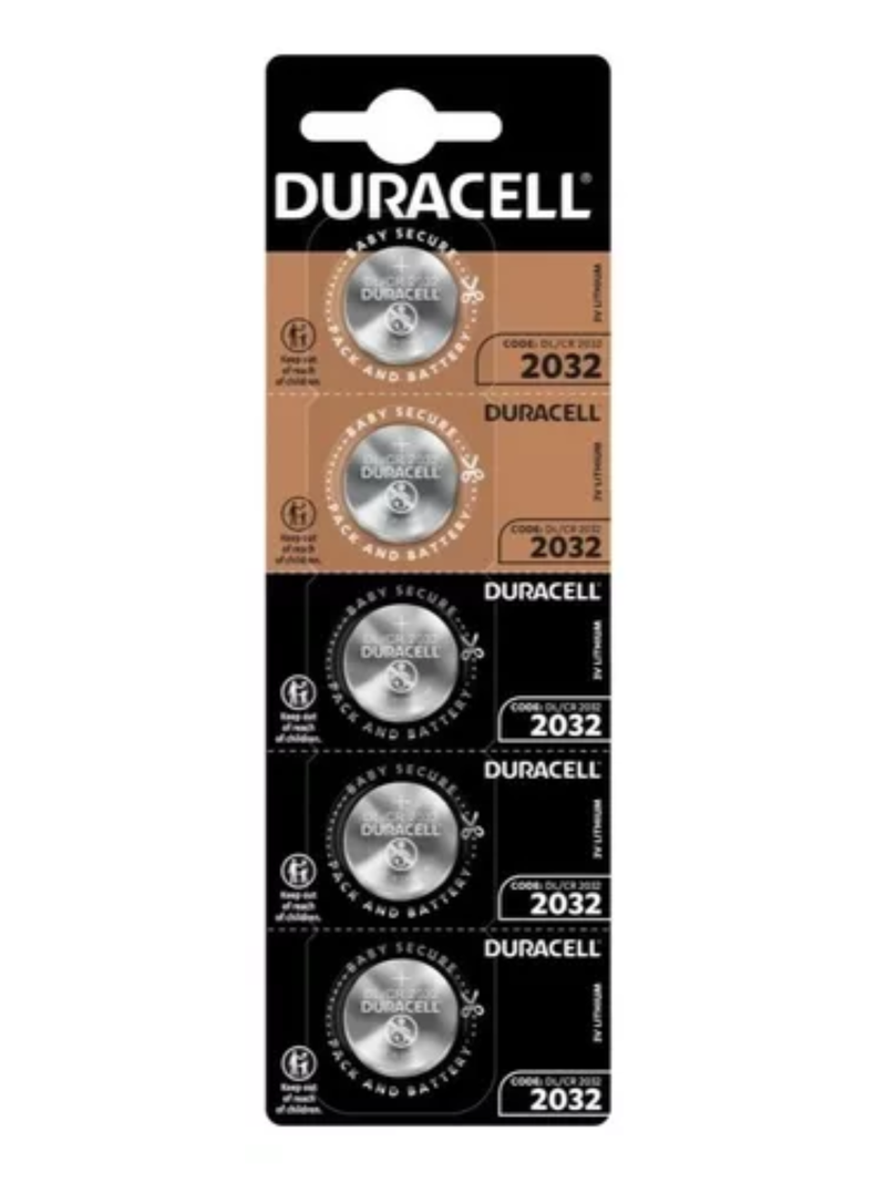 Pack Tira 5 Pilas Botón Duracell Cr2032 Dl2032 -1