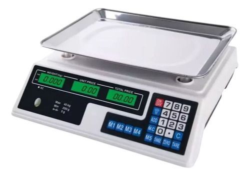 Balanza Pesa Electrónica Digital 40kg Negocio Almacén-0