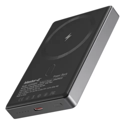 Cargador Inalámbrico Magsafe 10.000mah Compatible Con iPhone Ucpm10ipds Master-g Color Plateado-0