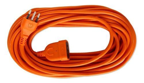 Extensión Eléctrica Macrotel 10 Metros 2500w Color Naranja-1