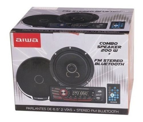 Kit Radio Y Parlantes Caw-2016bt Aiwa-0