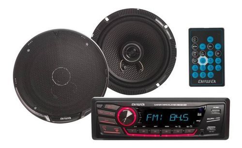 Kit Radio Y Parlantes Caw-2016bt Aiwa-1