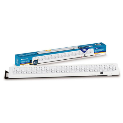 Lampara De Emergencia Powerlab 120 Led Microlab Color Blanco-1