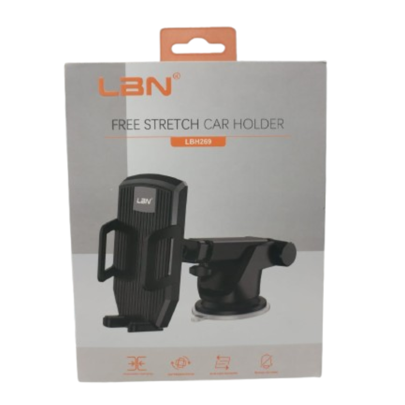 SOPORTE PORTA CELULAR PARA VEHICULOS LBN LBH269 NEGRO