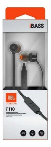 Audífonos In-ear  Jbl Tune 110 Jblt110 Black-1