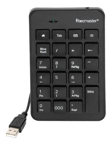 Teclado Numérico Tecmaster Usb Negro-0