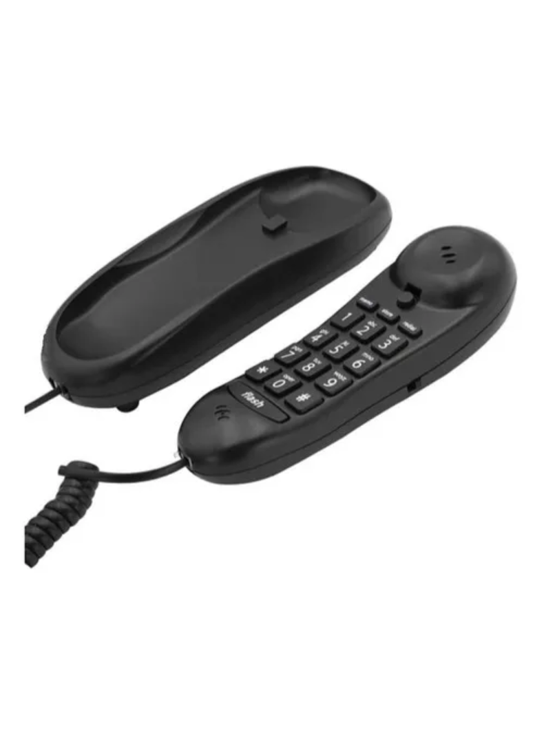 Telefono Modelo Tipo Gondola Fijo Sobremesa O Pared Philco Color Negro/plata-1