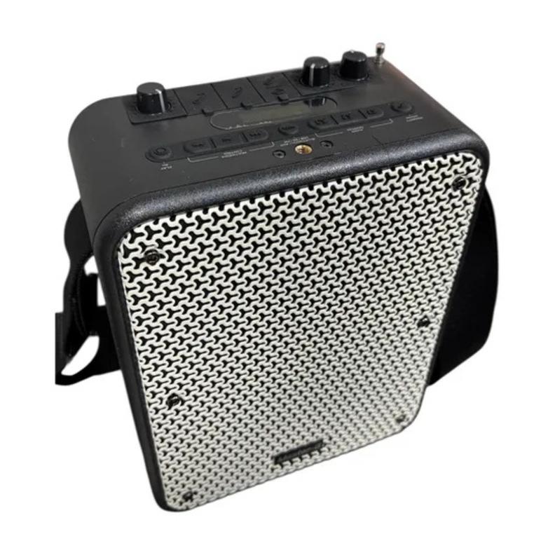 PARLANTE PORTATIL KARAOKE TWS MASTER-G MGFREESTYLE + MICROFONO NEGRO