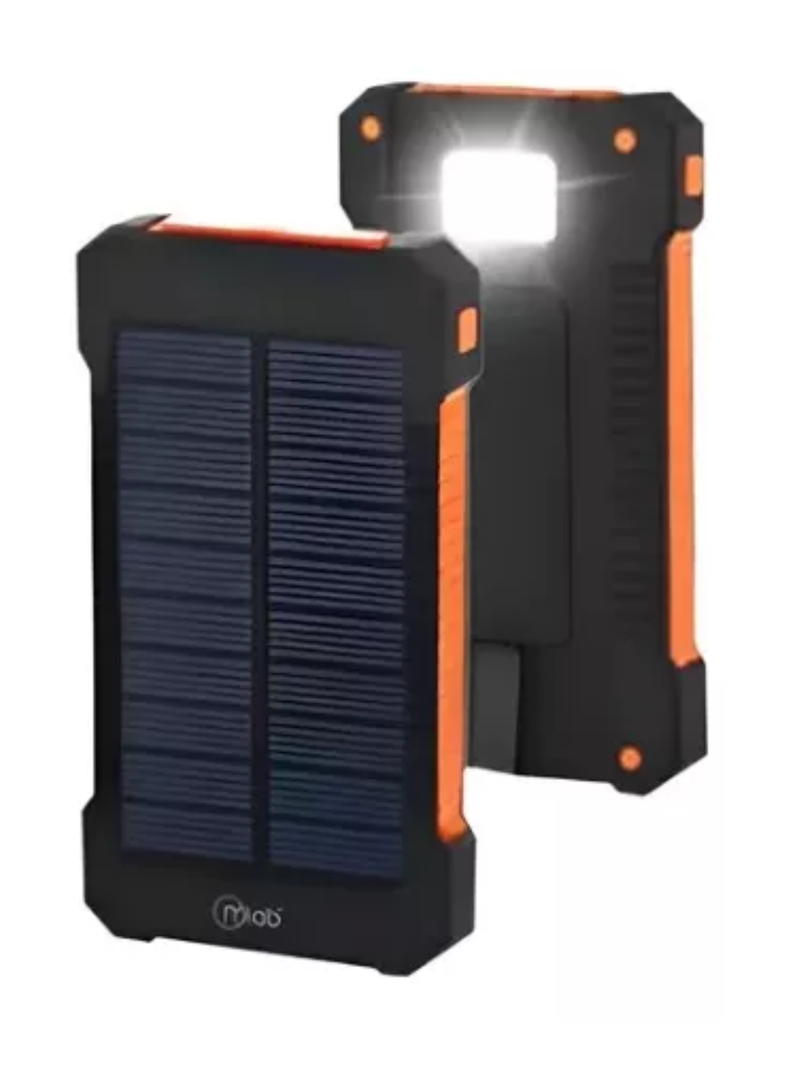 Bateria Externa Powerbank Solar Microlab 8000 Mah Negro-0