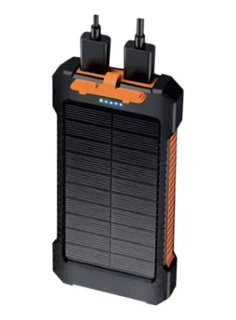 Bateria Externa Powerbank Solar Microlab 8000 Mah Negro-1