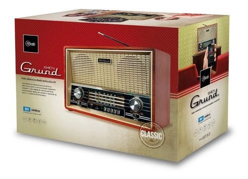 Radio Retro Parlante Bluetooth Grund 1940´s Mlab - 8733-0
