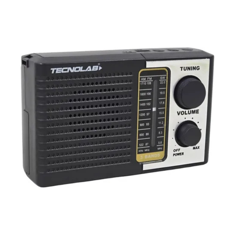 RADIO PORTATIL TECNOLAB TL639 NEGRO  5W
