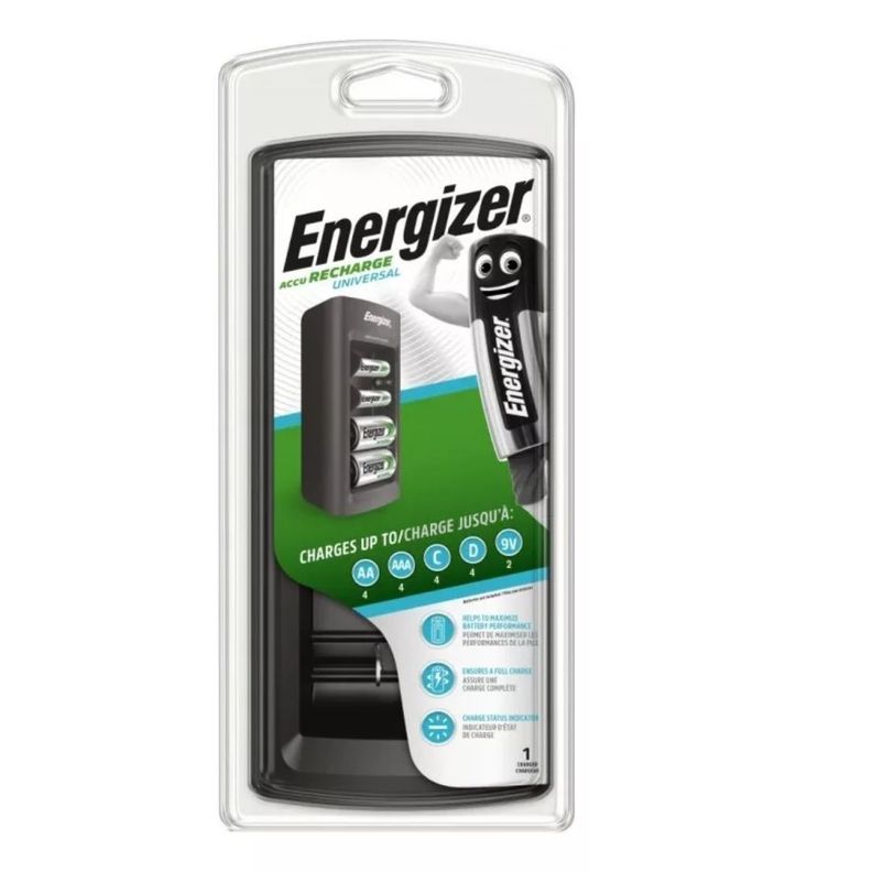 CARGADOR UNIVERSAL DE PILAS ENERGIZER AA AAA C D 9V-1