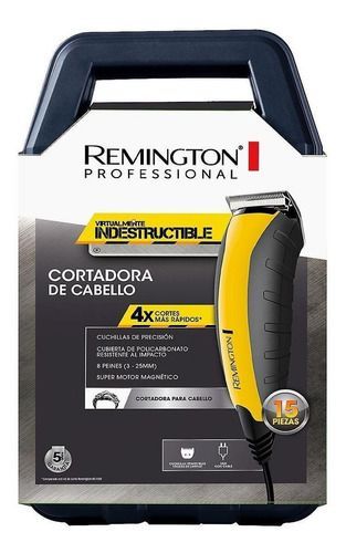 Corta Pelo Remington Virtualmente Indestructible Hc5850 Color Amarillo-3