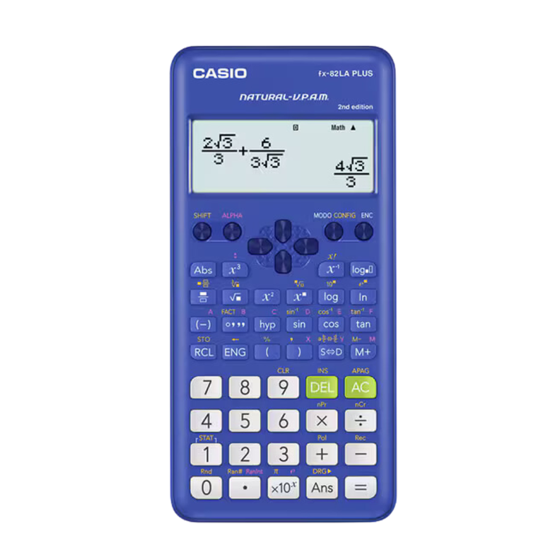 Calculadora Casio Azul Cientifica Fx 82 La Plus-0