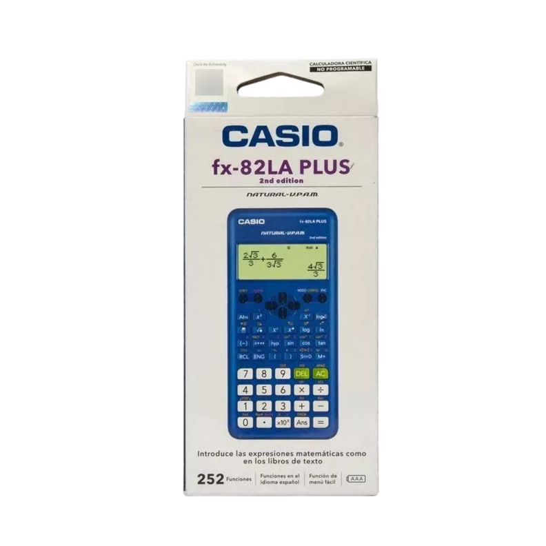 Calculadora Casio Azul Cientifica Fx 82 La Plus-2