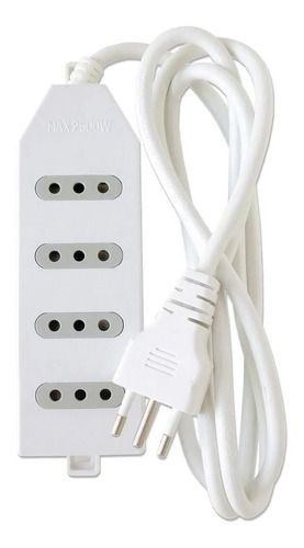Alargadores Zapatilla 4tomas Corriente 1.5mts Macrotel Blanc-0