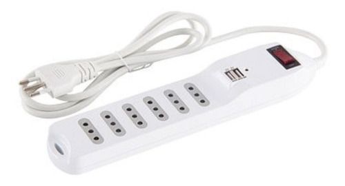 Alargador Zapatilla 1.5m Switch Usb Macrotel 6 Posiciones-0