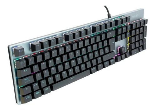 Teclado Gamer Philips Spk8404 Qwerty-0