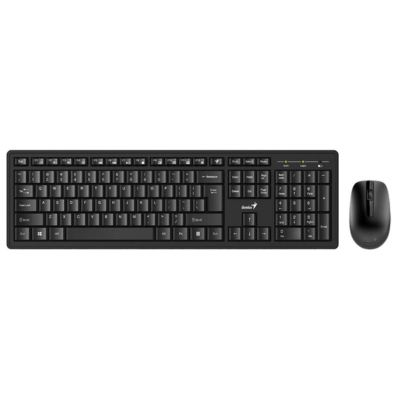Kit De Teclado Y Mouse Inalámbrico Genius Km-8200 Inglés Us De Color Negro-2