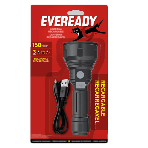 Eveready Linterna Recargable Usb 150 Lumenes 3 Modos-0