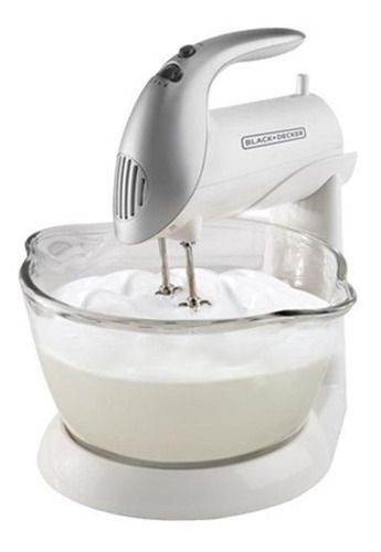 Batidora De Pie Black+decker Mx900 Blanca Y Gris 50 Hz 220 v-1