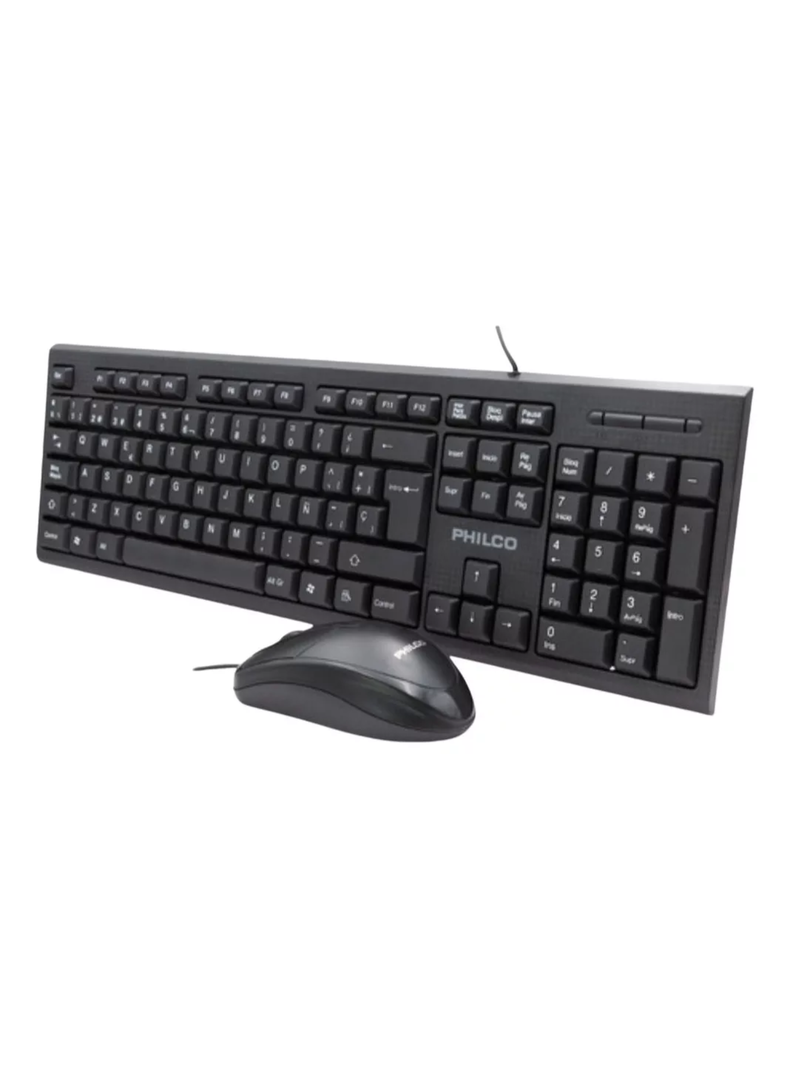 Kit Teclado Mouse Alambrico Philco K4500-0