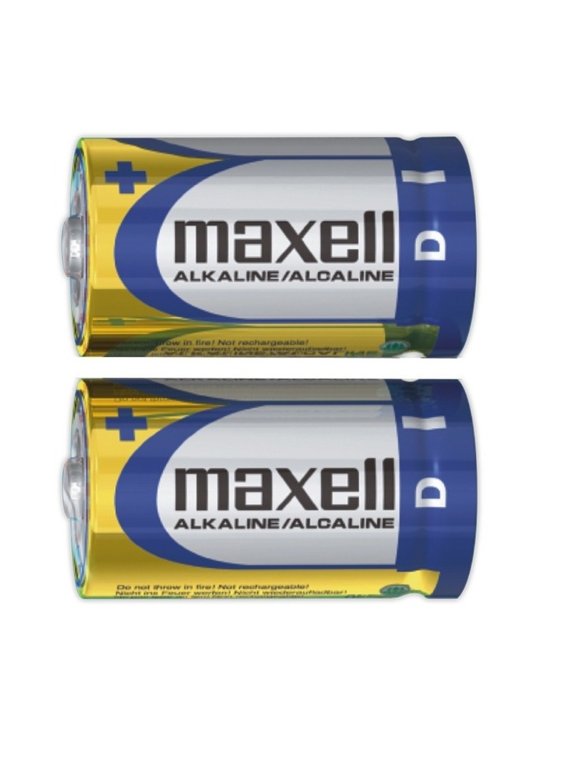 Pack 2 Pilas Alcalinas Maxell Tipo D-2