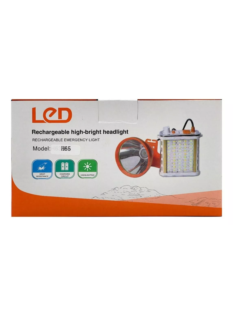 Linterna Foco Led H65 800w (reales) Caza Camping Minero-1