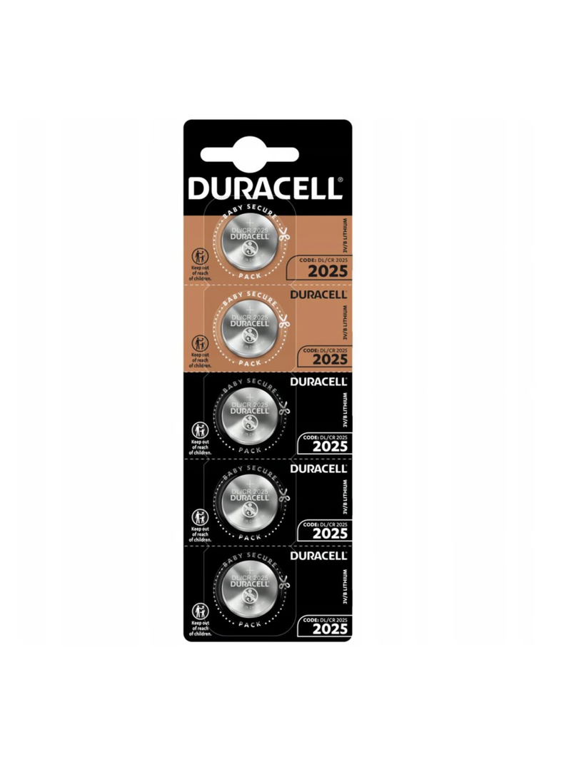 Pack Tira 5 Pilas Tipo Botón Duracell Dl/cr 2025-0