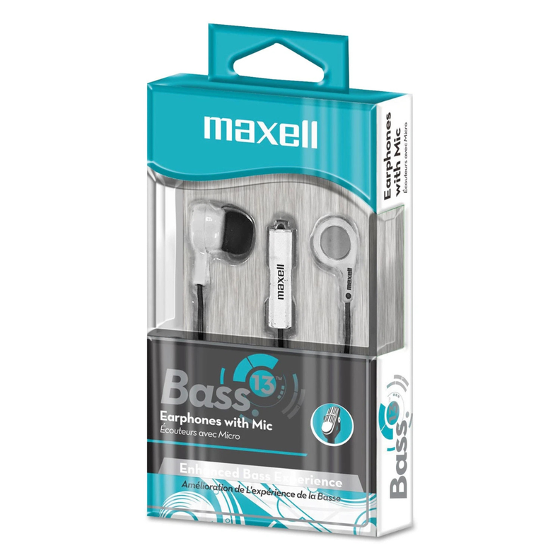 AUDIFONOS MANOS LIBRES MAXELL BASS13 B-13 BLANCO