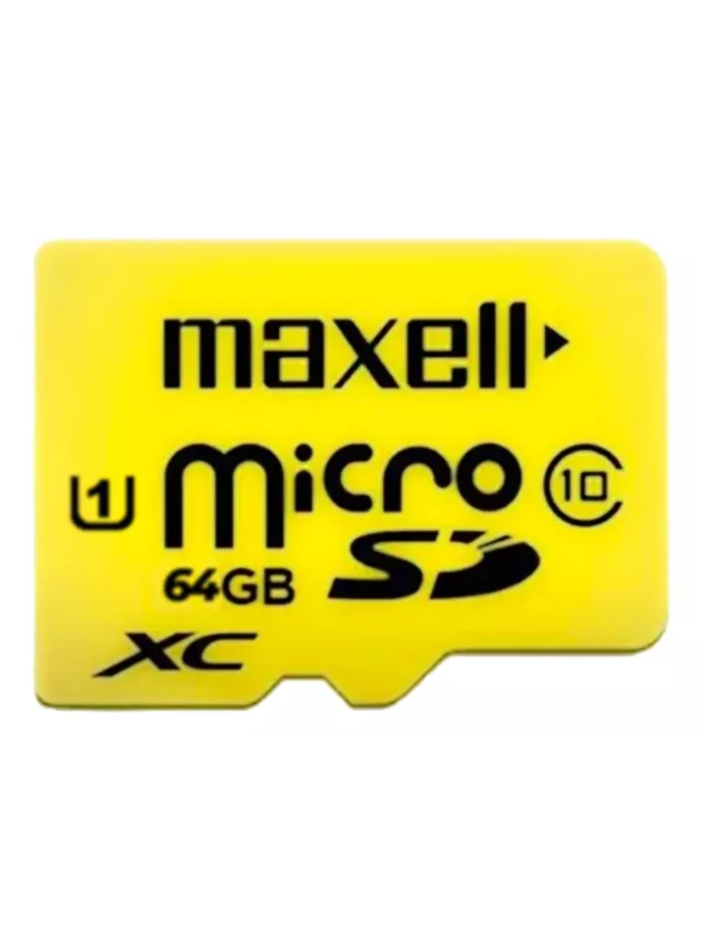 Tarjeta De Memoria Maxell Mcsd-64 Cl10 Con Adaptador 64gb-0