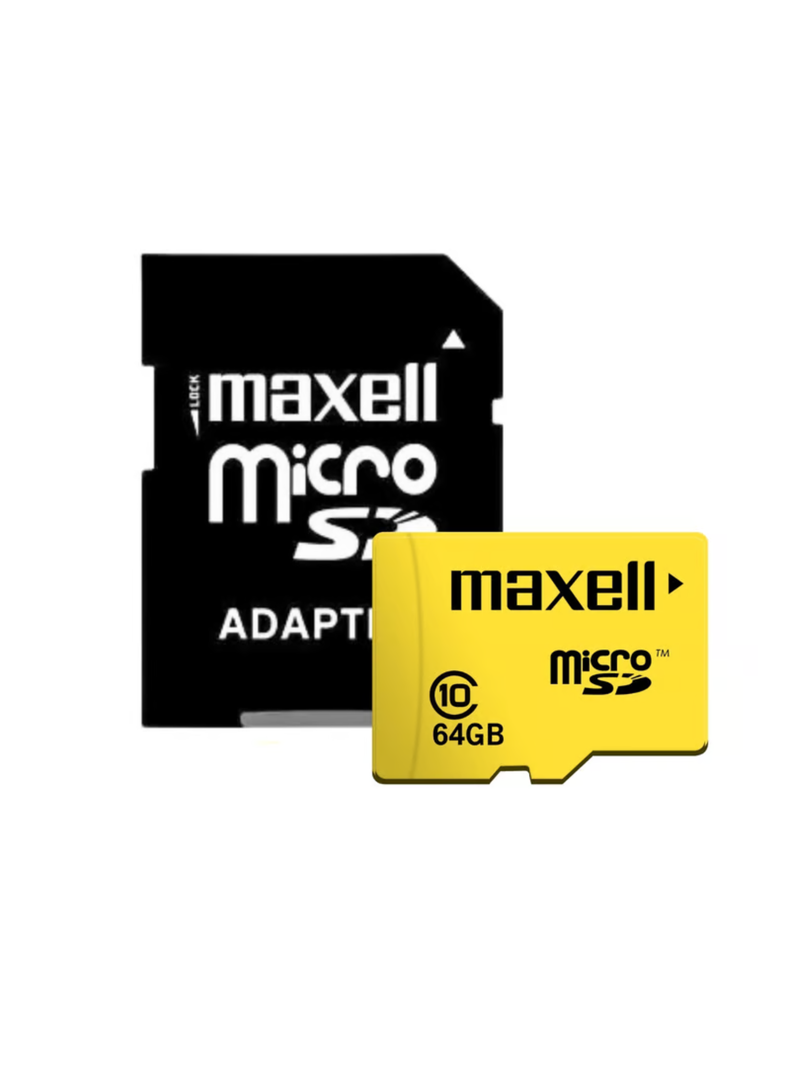 Tarjeta De Memoria Maxell Mcsd-64 Cl10 Con Adaptador 64gb-1