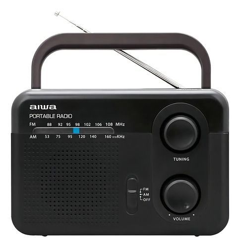 Radio Fm Aiwa Awfml4 Awfml4 Analógico 220v Portátil Color Negro-0