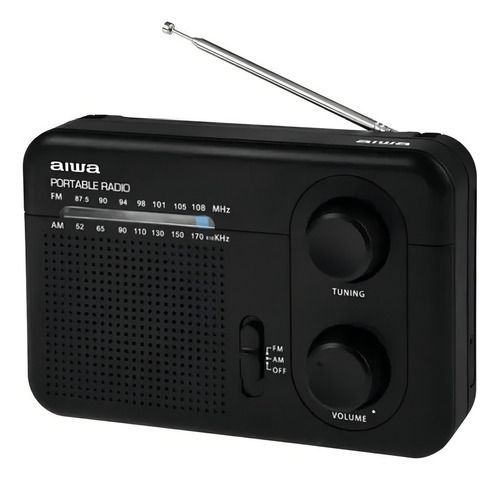 Radio Fm Aiwa Awfml4 Awfml4 Analógico 220v Portátil Color Negro-3