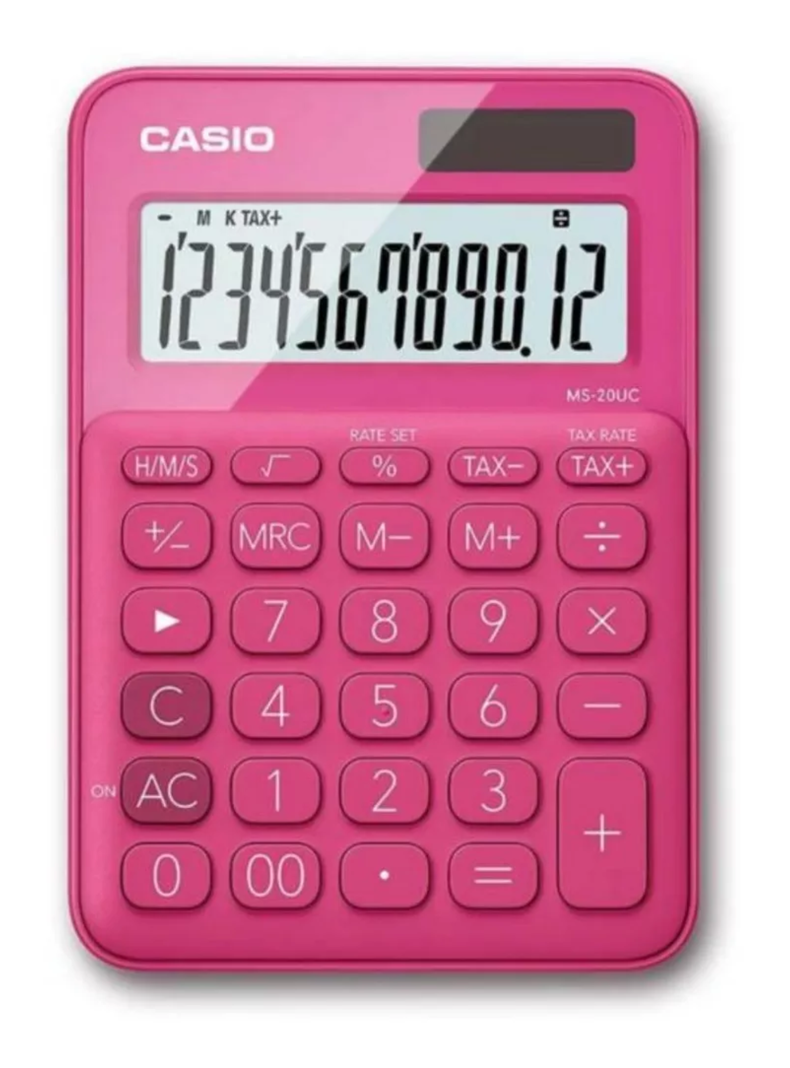 Calculadora Casio Ms-20uc Colores Surtidos-0