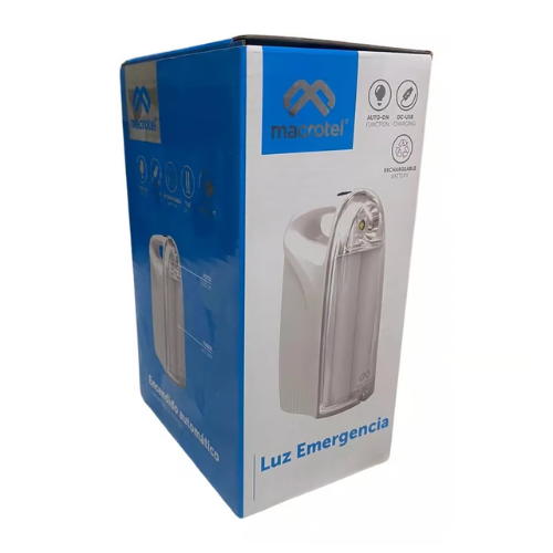 Lampara Led Portable De Emergencia 1 W Macrotel Color Blanco-1